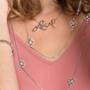 Park Lane Jennifer Silver long necklace